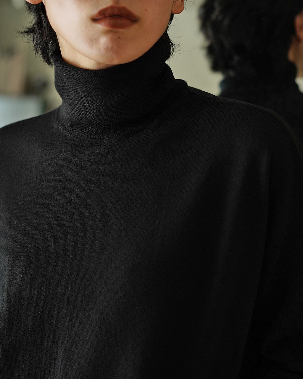 サクラ SACRA エクストラ ファイン メリノウール タートル ニット