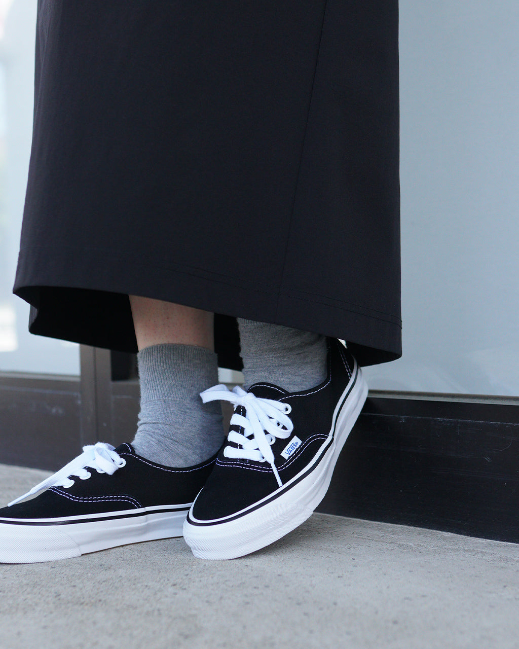 VANS｜PREMIUM オーセンティック 44｜日本限定・厚底キャンバススニーカー