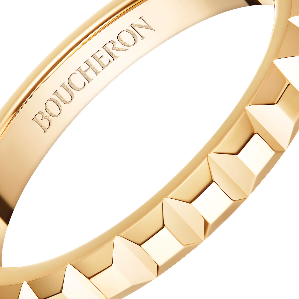 Clou de paris wedding band yellow gold | Bridal | Boucheron US