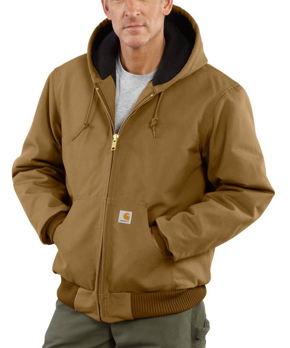 Carhartt Quilt-Flannel Lined Duck Active Jac - Carhartt Brown