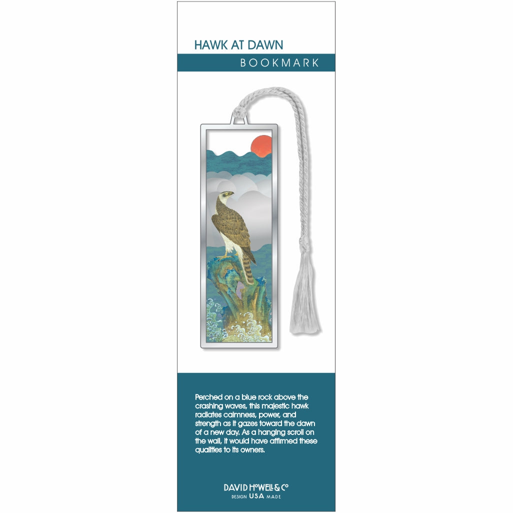 Hawk At Dawn Metal Bookmark – David Howell & Company