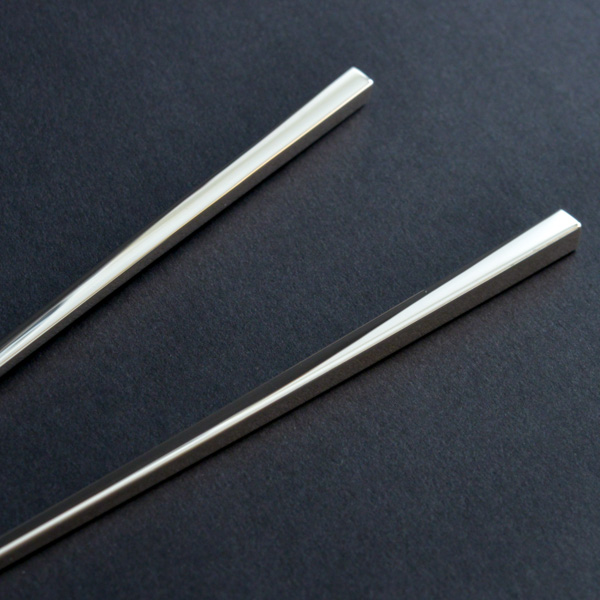 送料無料】 銀製 箸 男性用 名入れ彫刻無料 / お箸 プレゼント 一膳