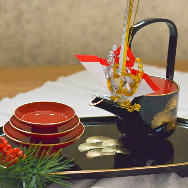 金箔（小）・銚子飾り・屠蘇散 3点セット / お正月 新年 おとそ とそ器