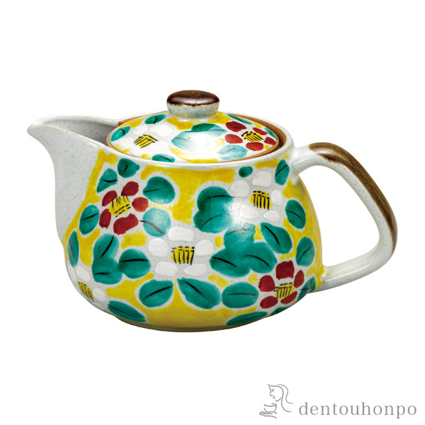 ポット急須 花模様 網付 / ティーポット お茶 煎茶 日本茶 おすすめ