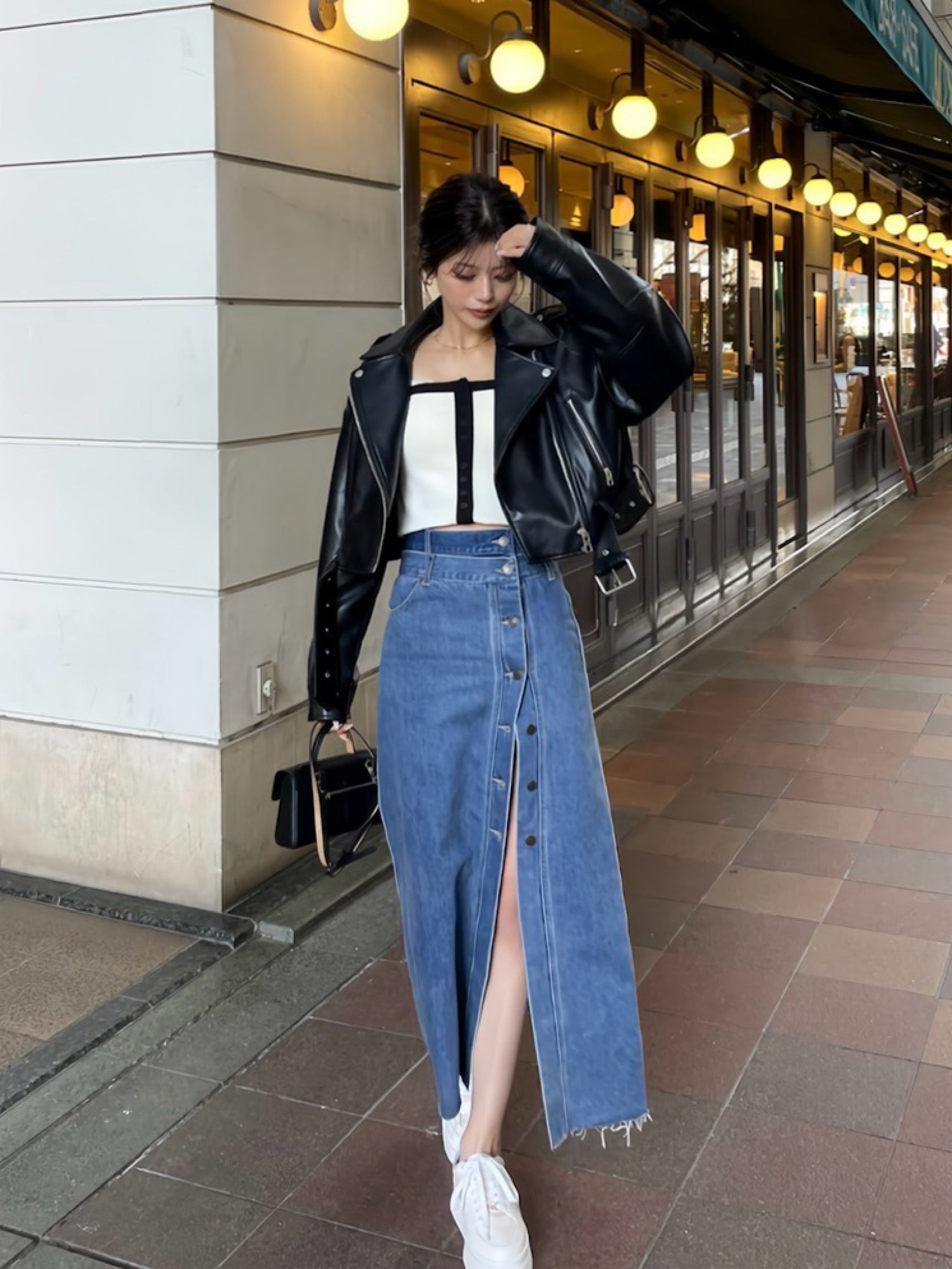 Layered slit denim skirt | DIANTÉ (ディアンテ)公式通販サイト