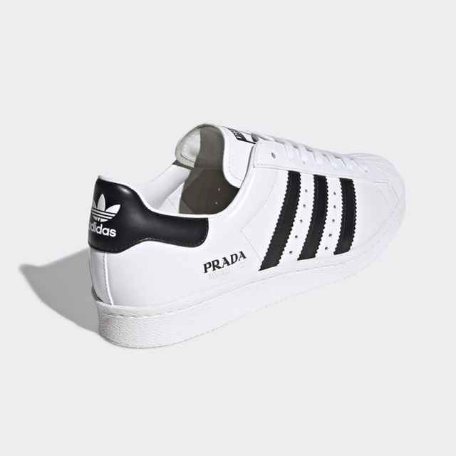 Prada x Adidas Superstar White Black - Droper