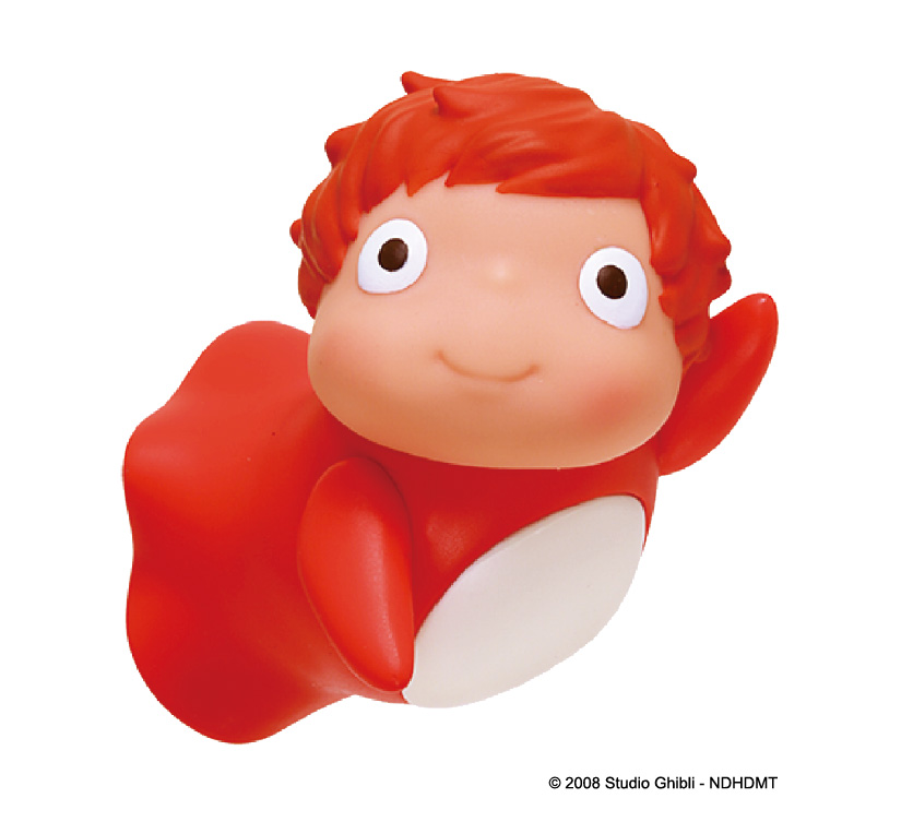 崖の上のポニョ 手のりソフビにんぎょう アクアクリップ キーホルダー