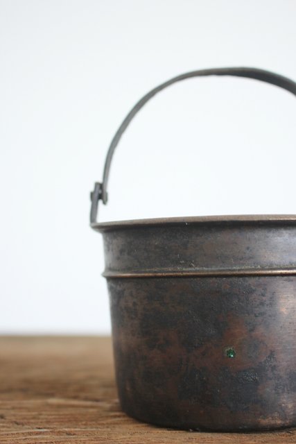 仏教美術 仏具 倣 閼伽桶 あかおけ M143｜骨董店 のびる 古美術 骨董