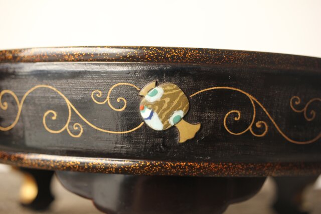 安藤七宝 安藤重兵衛作か 安藤氏謹製共箱 宝尽盆 Y038｜骨董店 のびる