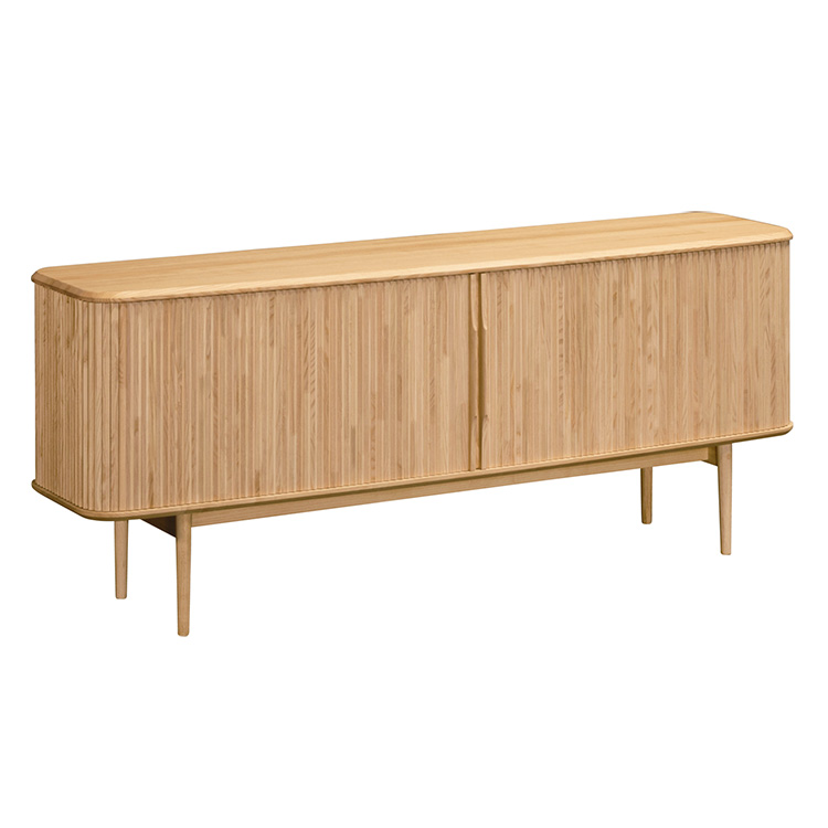 ロールドアキャビネット 幅180cm QW6400 ウォールナットナチュラル