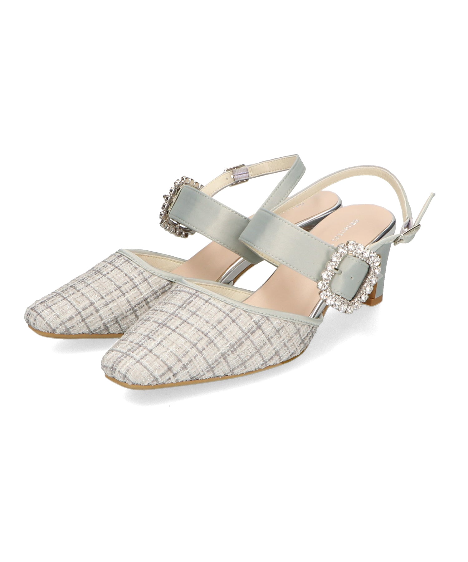 ビジューストラップツイードパンプス/51115 – ORIENTALTRAFFIC