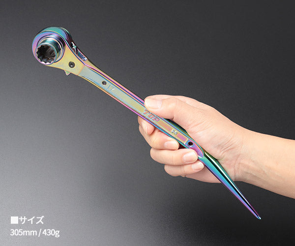 TOP 限定色 特別仕様品 鳶仕様ラチェットレンチ イオンプレーティング
