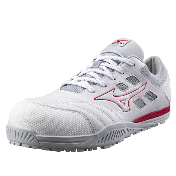 ミズノ 安全靴 オールマイティ TDII11L F1GA230001 ホワイト×レッド