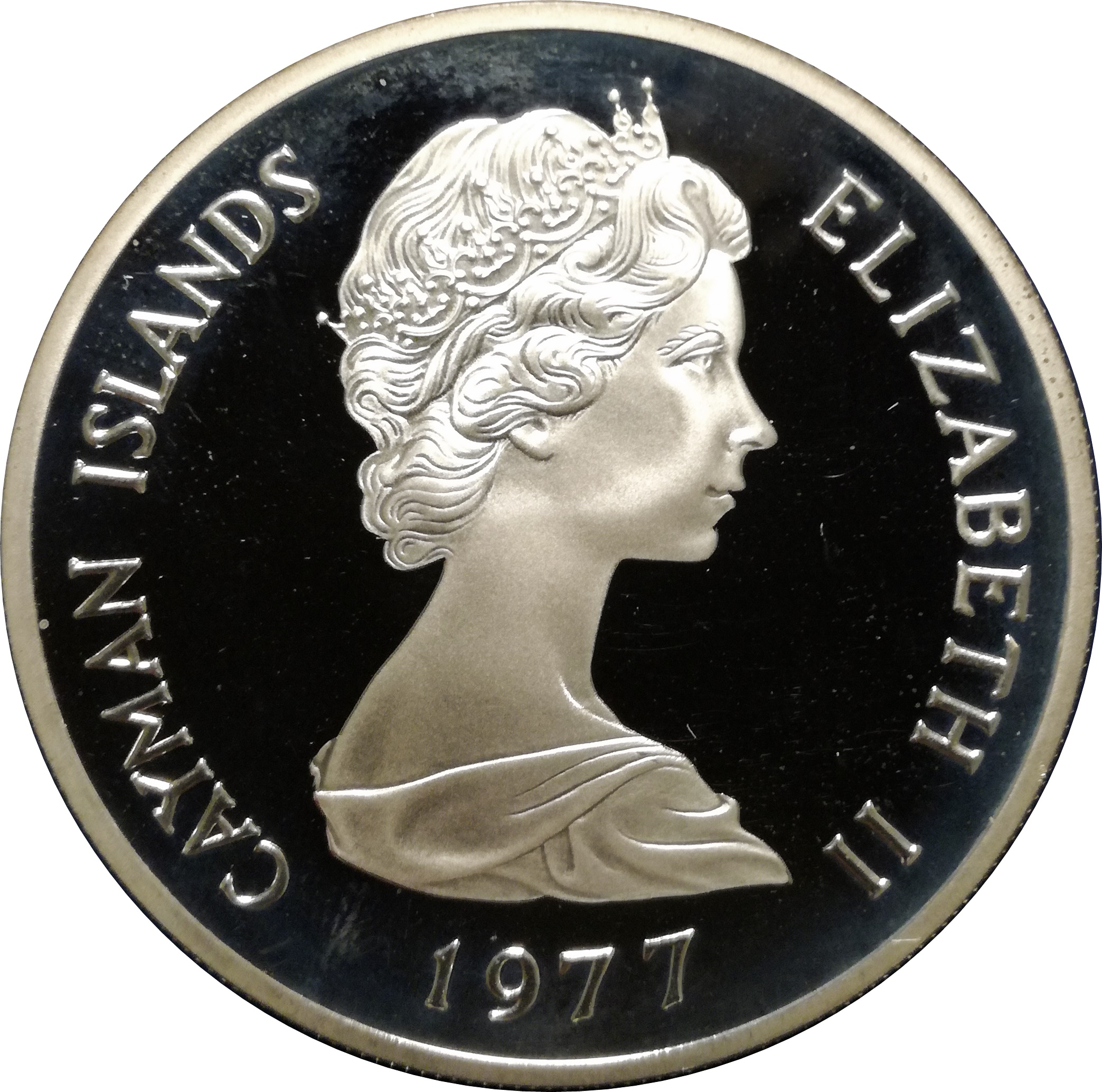 25 Dollars - Elizabeth II (Silver Jubilee) - Cayman Islands – Numista