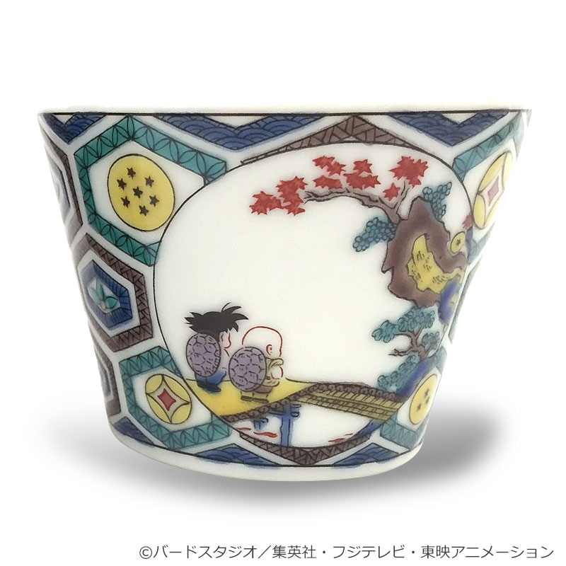 フジテレビ限定】ドラゴンボール 九谷焼ミニカップ 古九谷風亀仙人修行