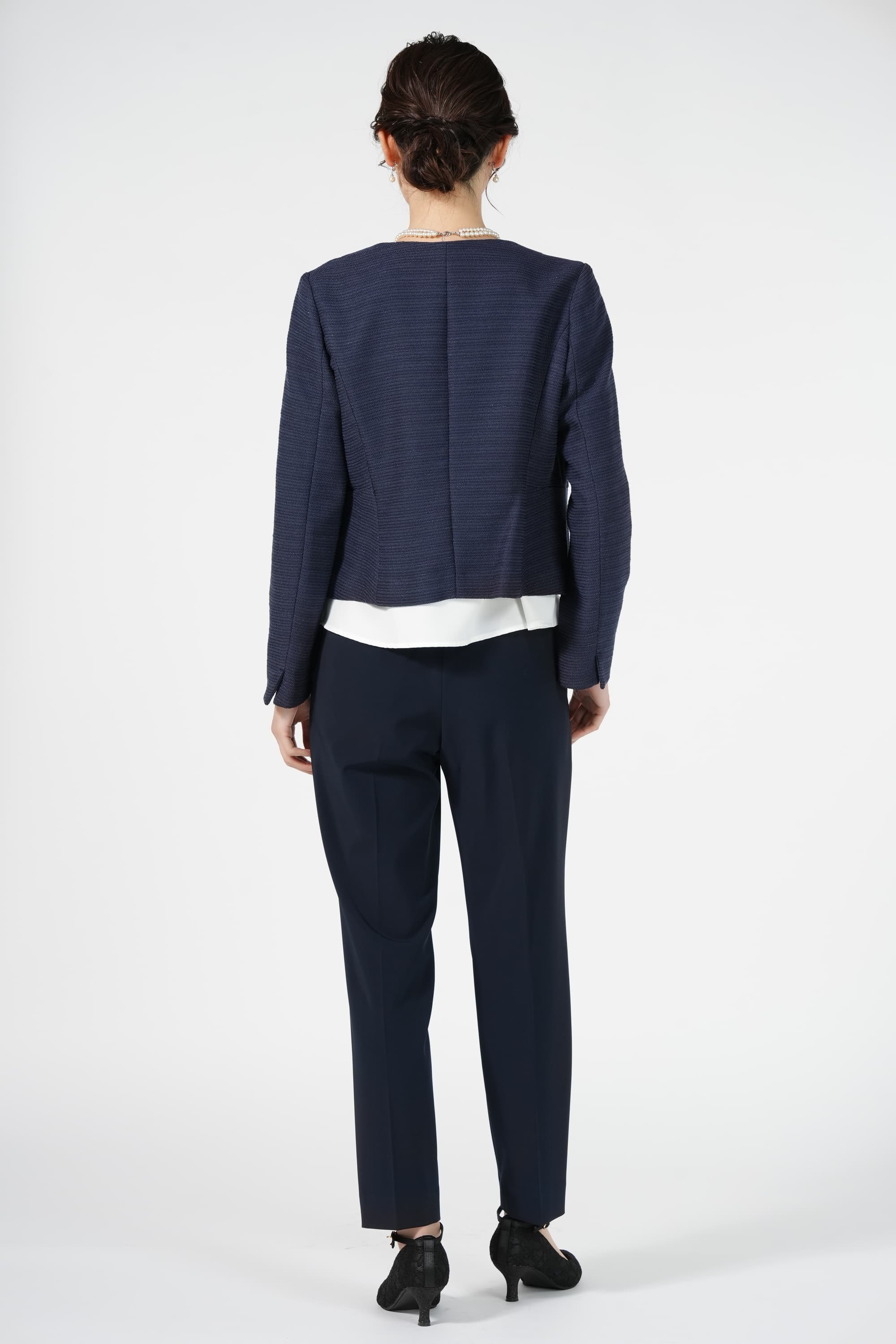 UNITED ARROWS green label relaxing ツイードジャケットネイビー