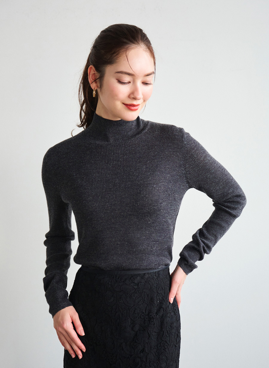 シアーハイネックニットプルオーバー｜LOUNIE（ルーニィ）公式サイト