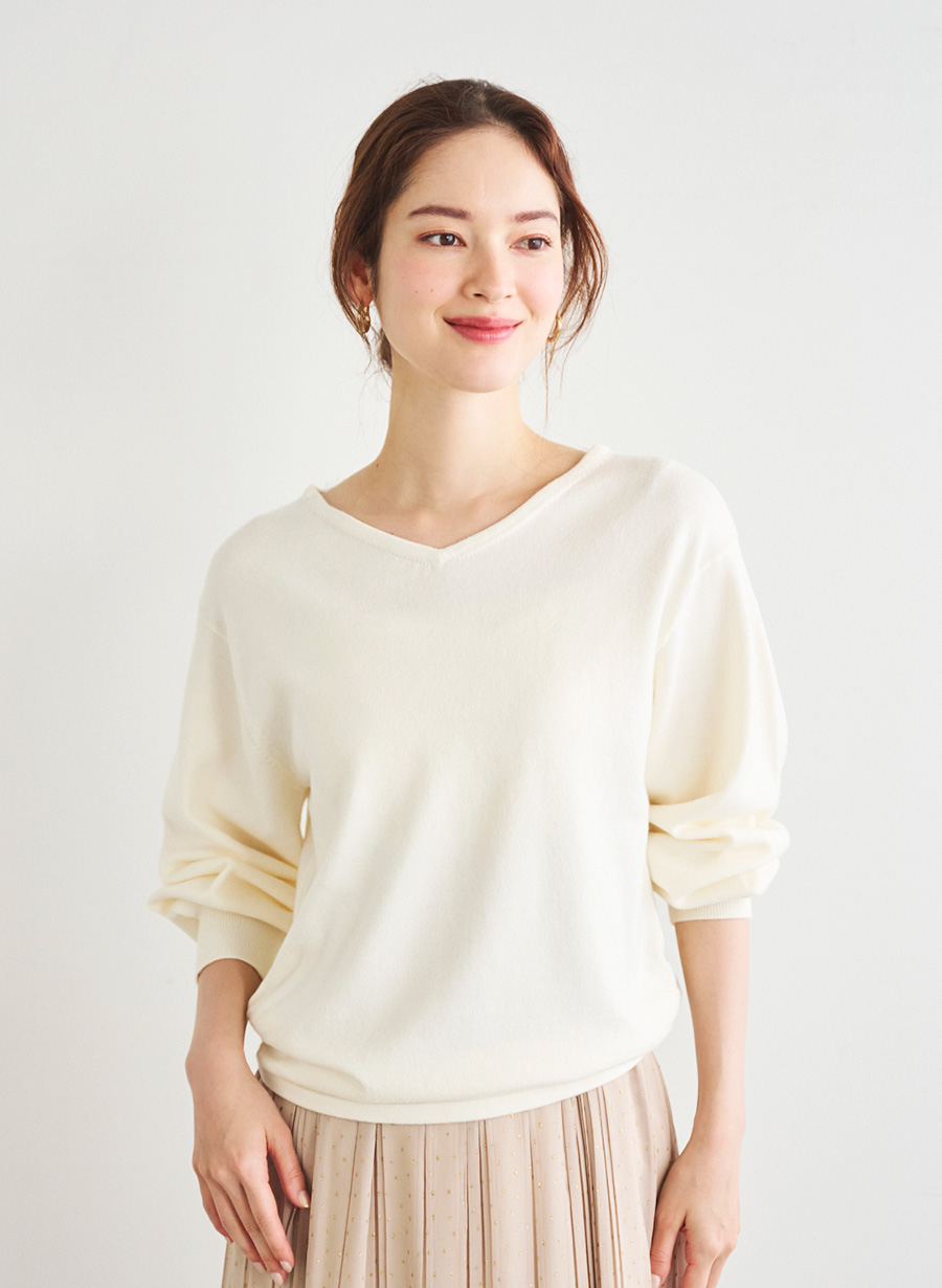 レース付きニットプルオーバー｜LOUNIE（ルーニィ）公式サイト／公式