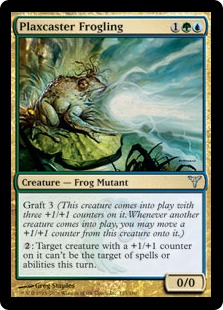 粘体投げの小蛙/Plaxcaster Frogling》[MM2] 金U | 日本最大級 MTG通販