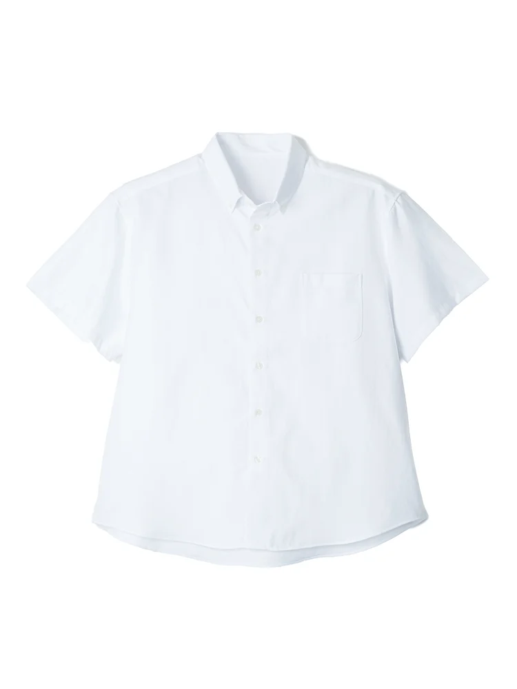 サックス 無地オックス半袖シャツ | フォーエル公式通販