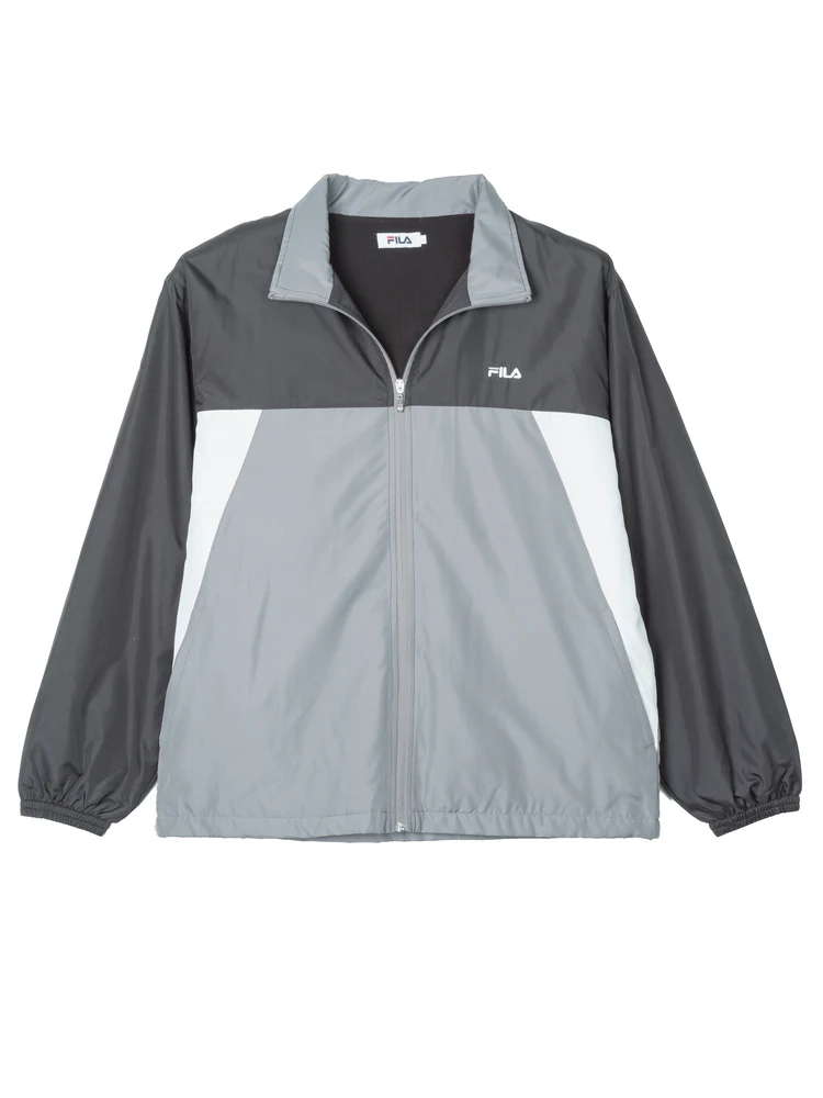 ターコイズ 【FILA(フィラ)】裏フリースウィンドジャケット