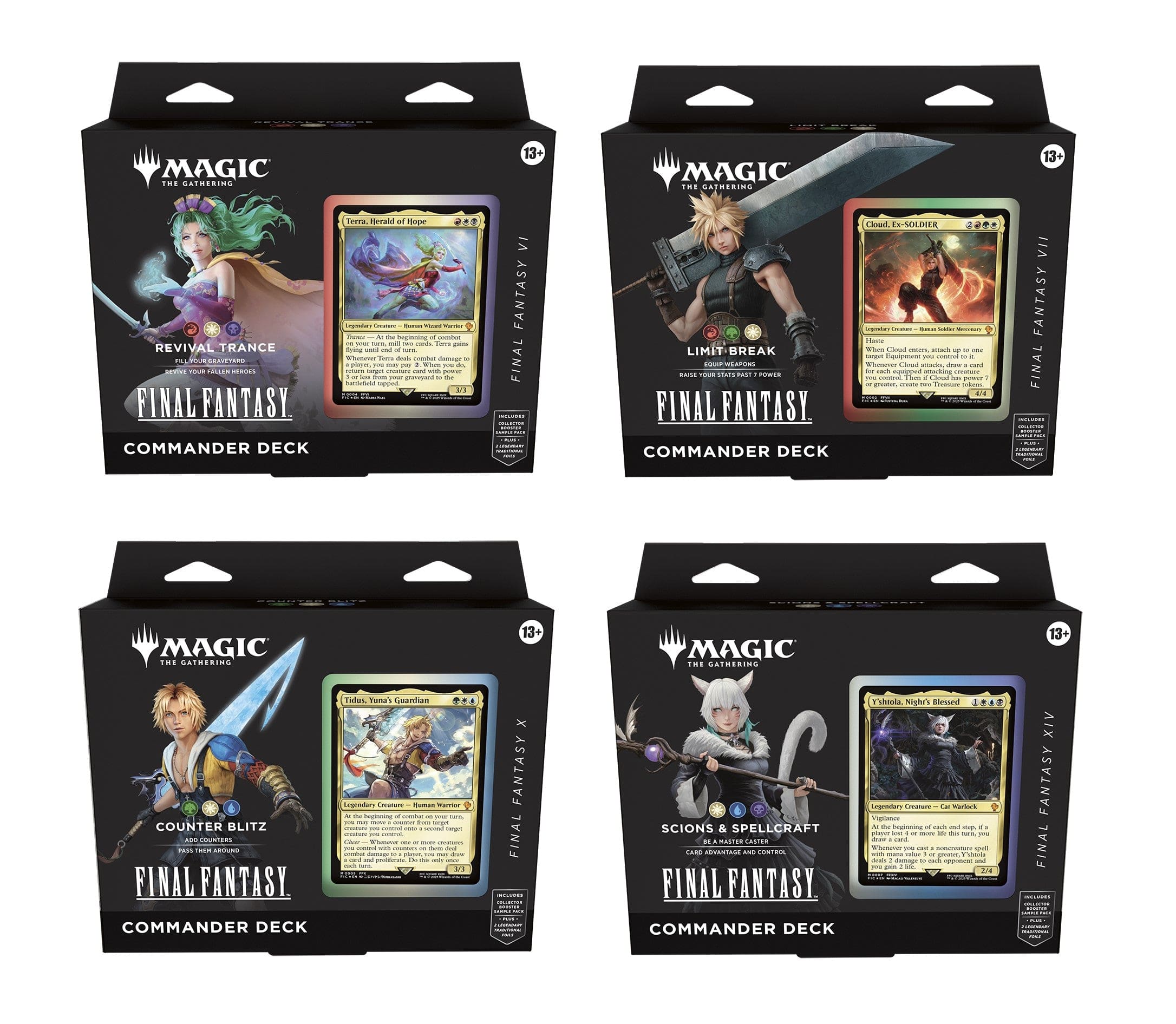 MTG FINAL FANTASY Commander Decks -Set of 4- – Flipside Gaming