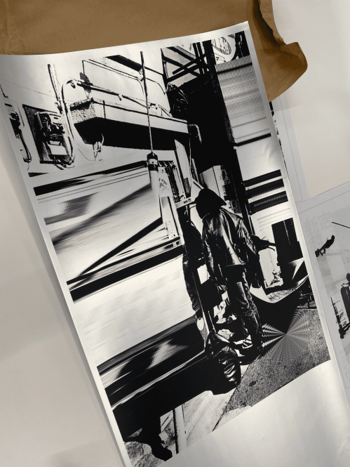 YOSHIROTTENが森山大道の写真を拡張/加工した作品を大判のポスター