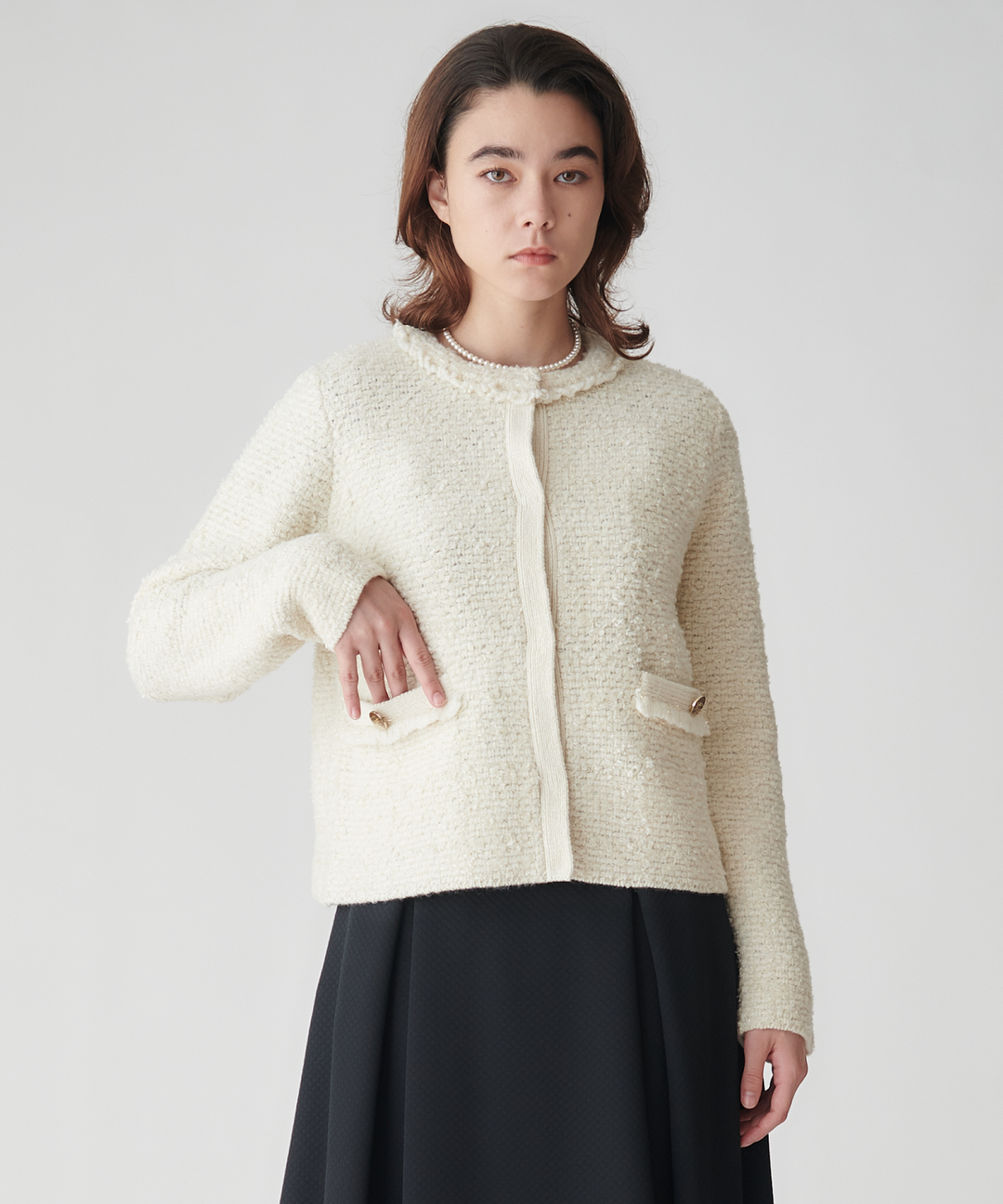 5Gツィードニットジャケット – FACE SANS FARD