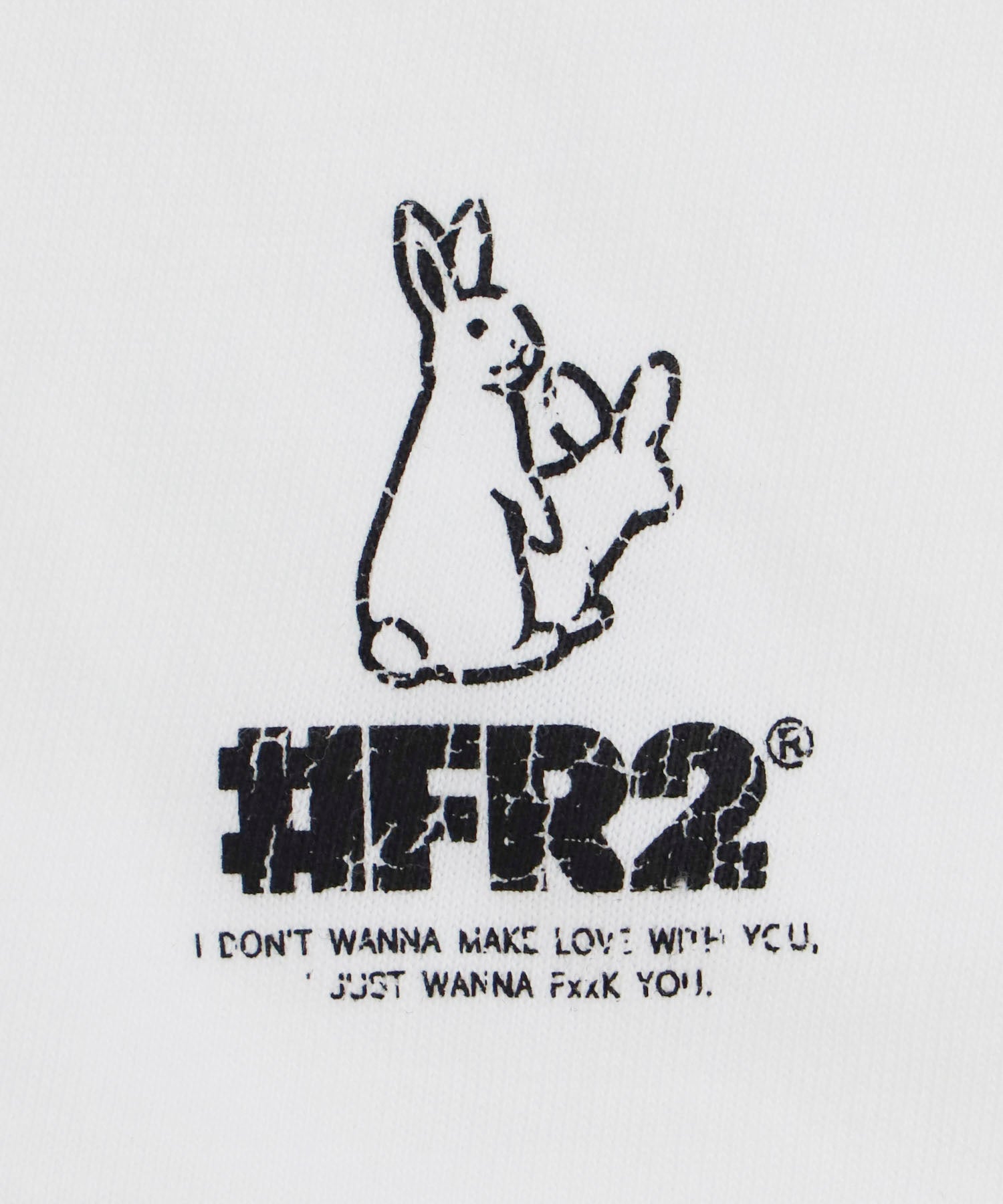 NO SMOKING Rabbit Longsleeve T-shirt – #FR2