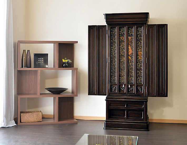 床置き唐木仏壇 風儀 紫檀・黒檀 21×54号 | 仏壇・仏具・位牌の専門店