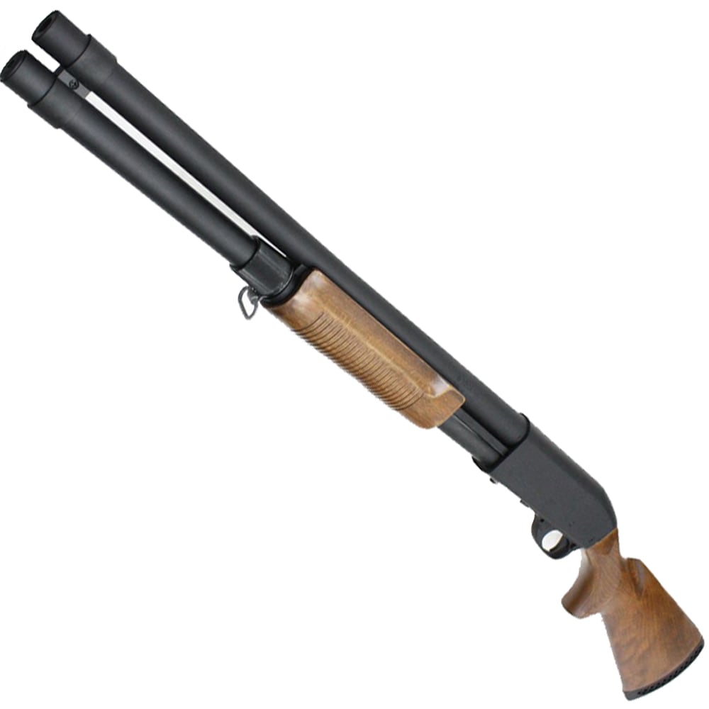 S&T M870 ロング リアルウッド エアーショットガン（レミントン刻印