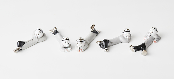 グレー] ハシオキ ヨコムキヒジマクラ