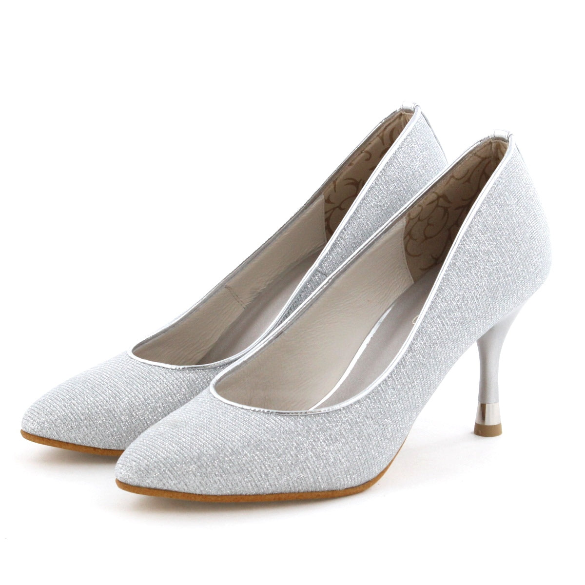 SALE】グリッターヒールパンプス/631126