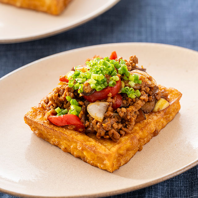 たっぷり肉みその厚揚げステーキ | キユーピー3分クッキング | CBCテレビ