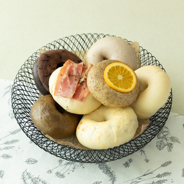 人気のベーグル7個＆サイコロ食パン3個セット(ベーグル7個 食パン3個