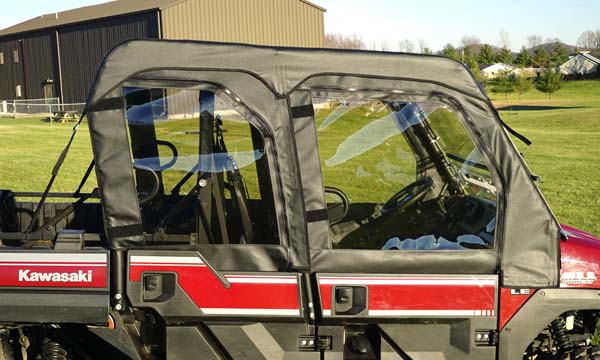 Seizmik Soft Upper Doors with Zipper - Kawasaki Mule Pro FXT
