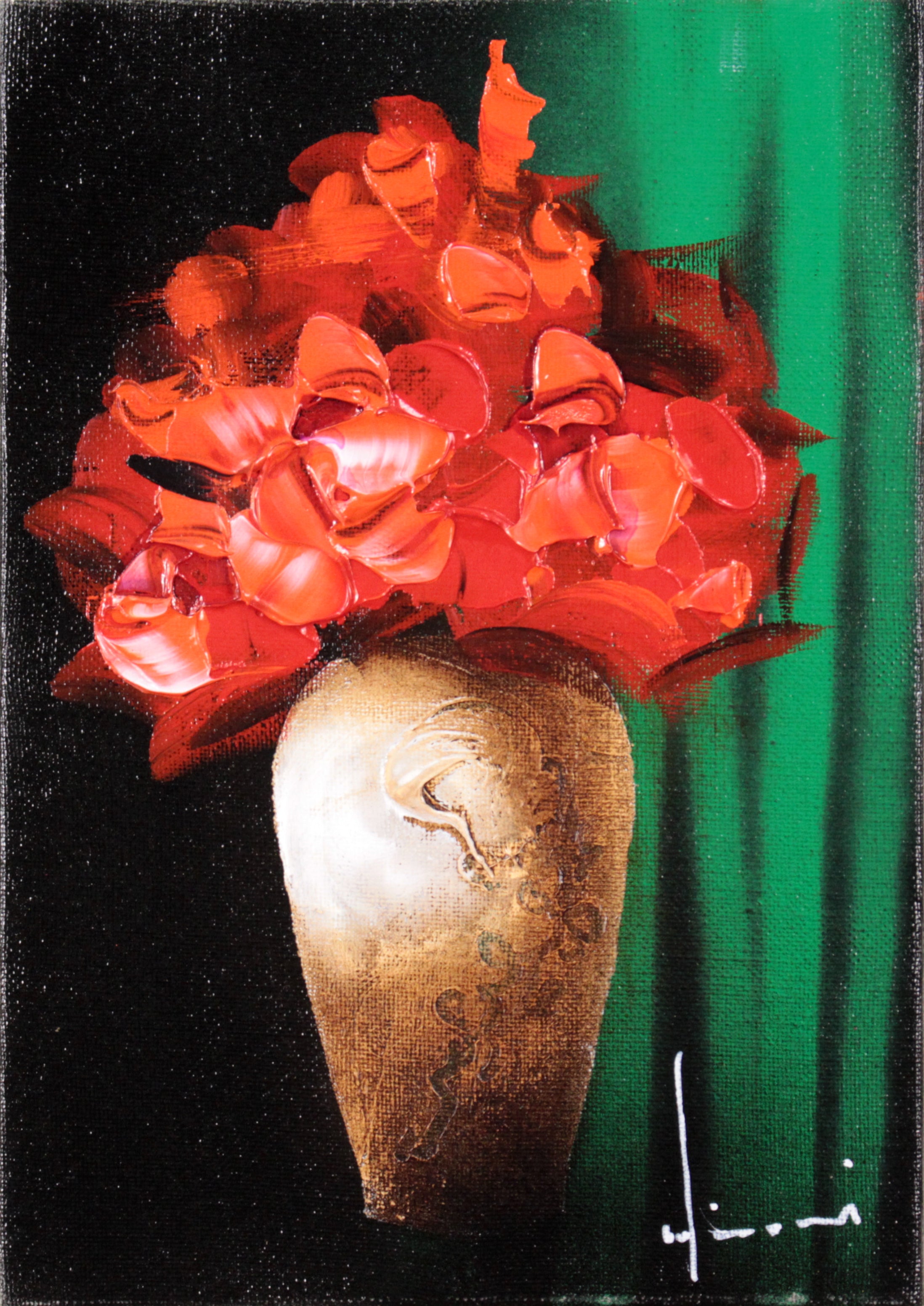 立川広己 『バラ』 油彩画 - 北海道画廊