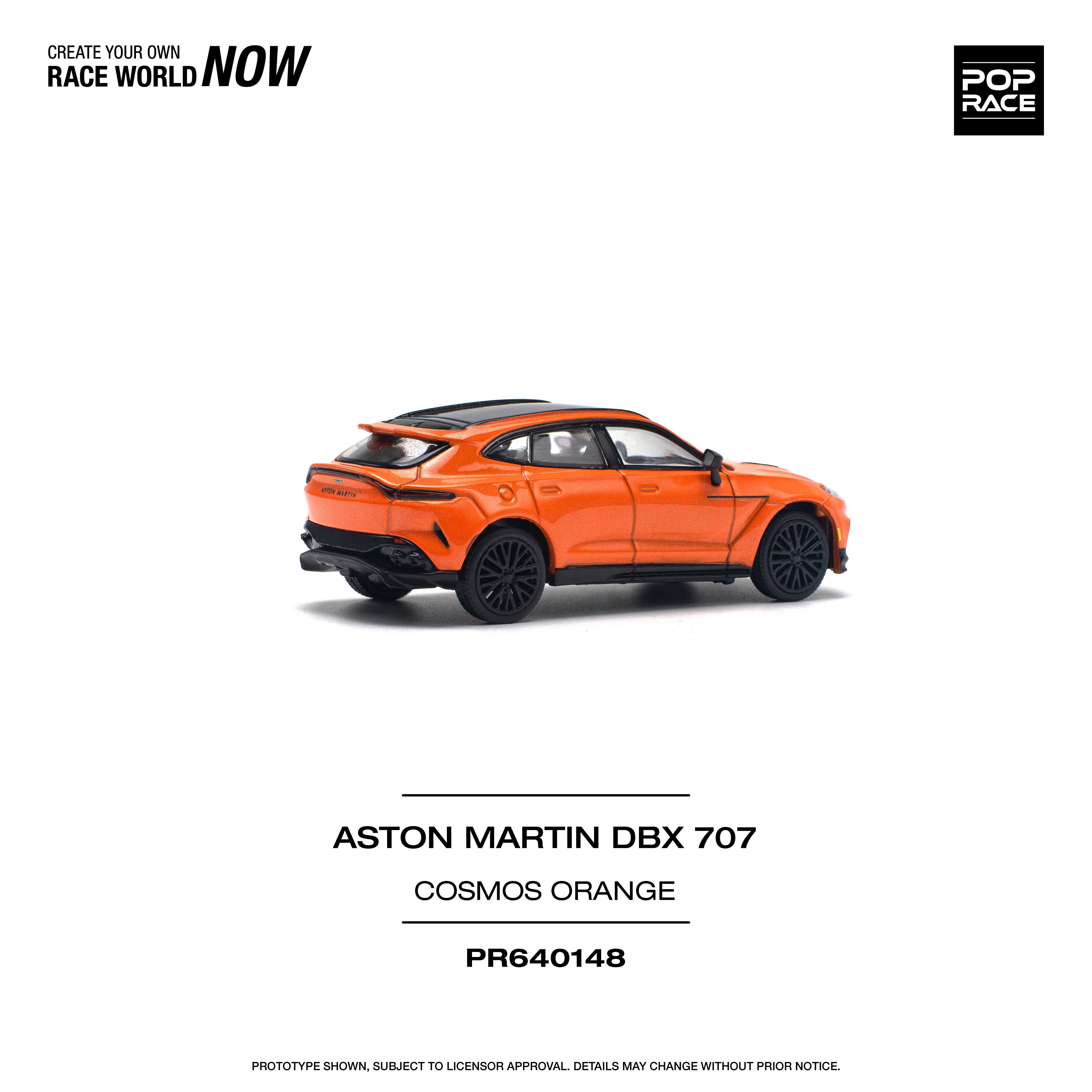 POPRACE 1:64 ASTON MARTIN DBX 707 - COSMOS ORANGE PR640148