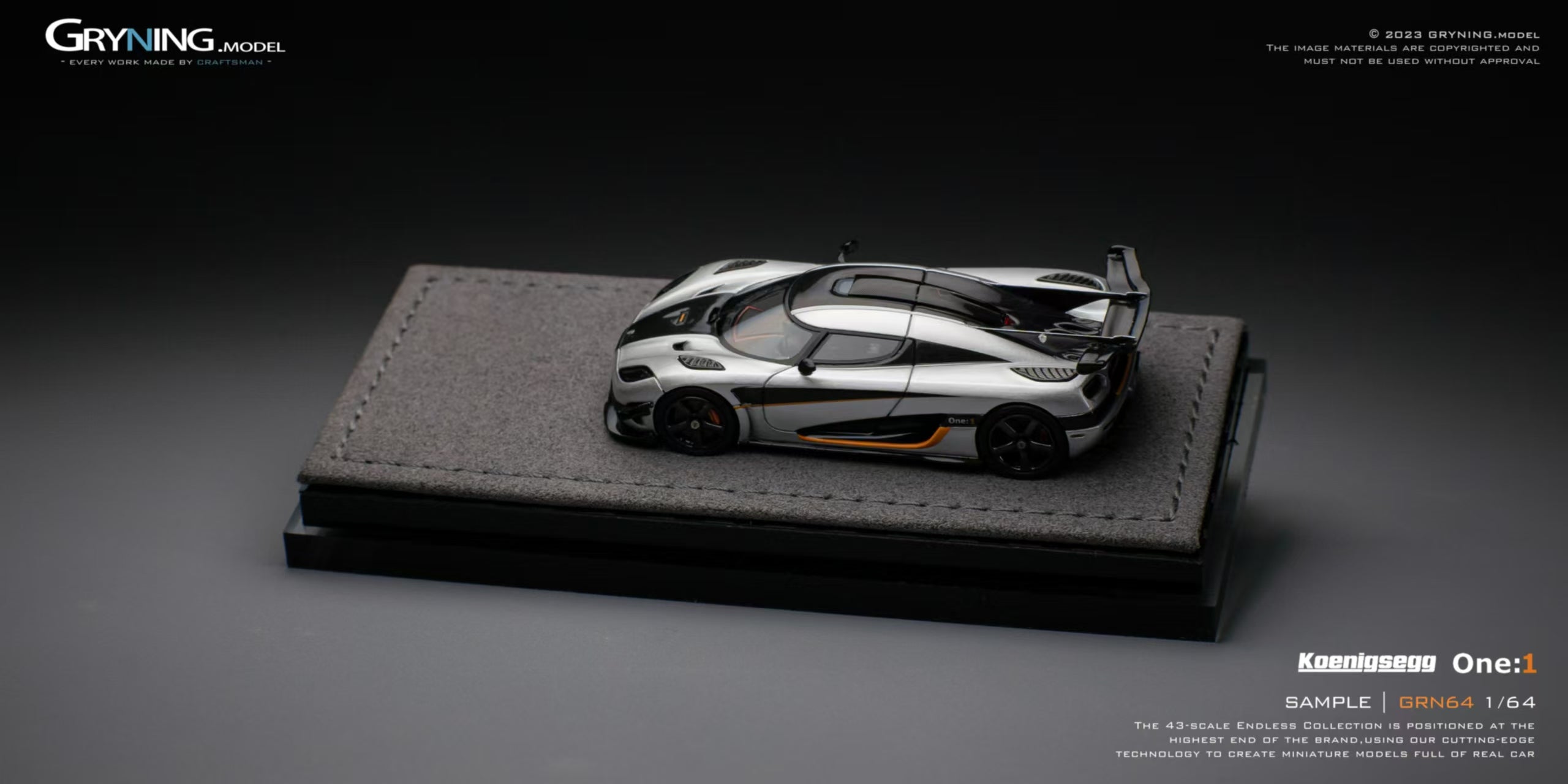 GRYNING Model 1:64 GRN 64 Koenigsegg One:1 (2 Colors) – Horizon