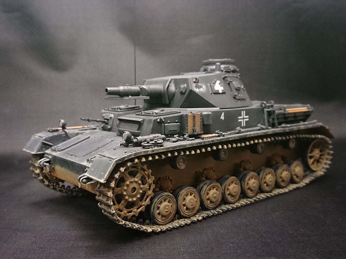 ほそプラネット | トライスター 1/35 Ⅳ号戦車D型をつくる（4・完成）
