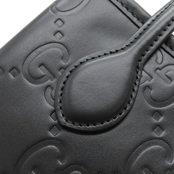 グッチ GUCCI GG スーパーミニバッグ 790133 ブラック レザー 2WAY