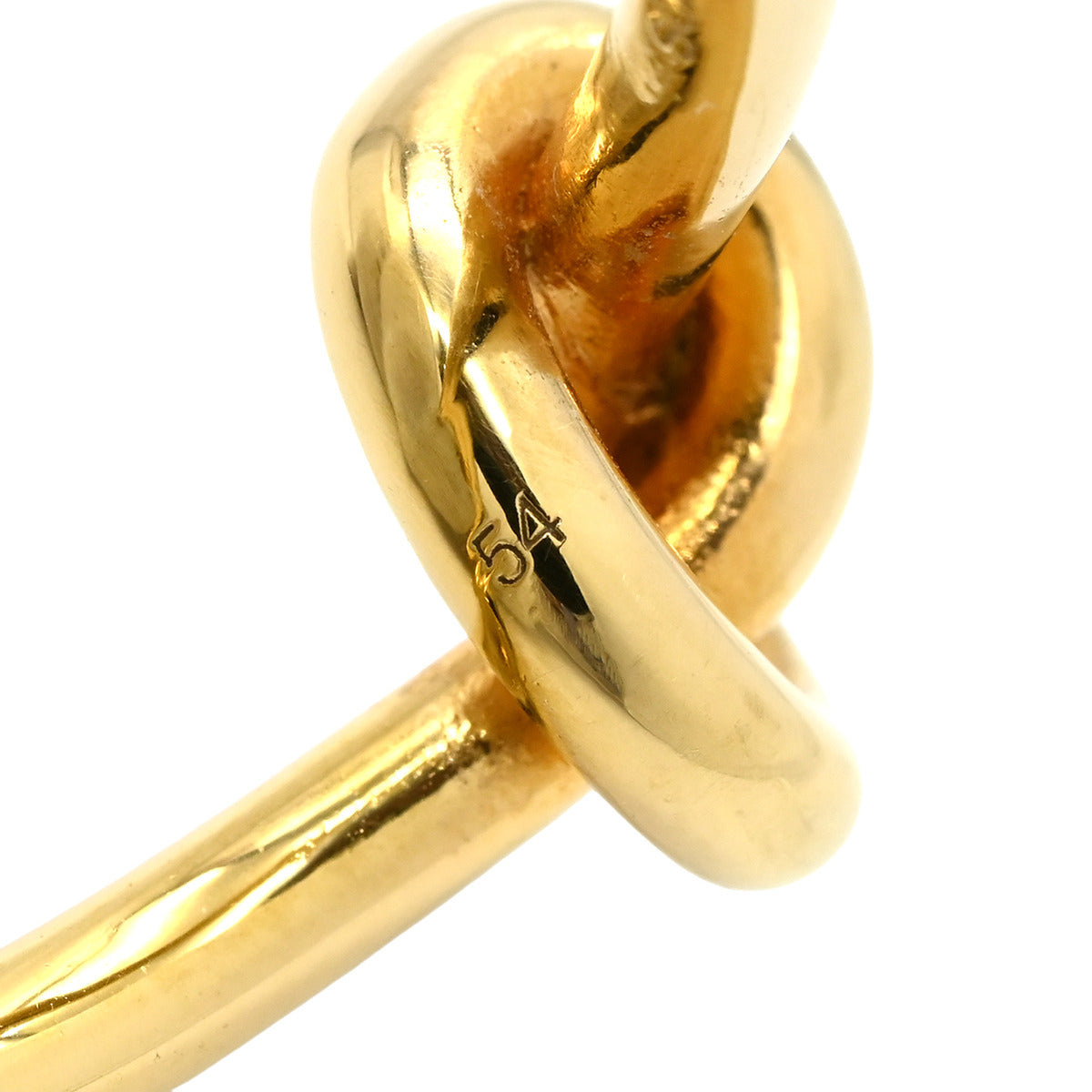 セリーヌ CELINE ノットリング イエローゴールド GP #54 リング 指輪