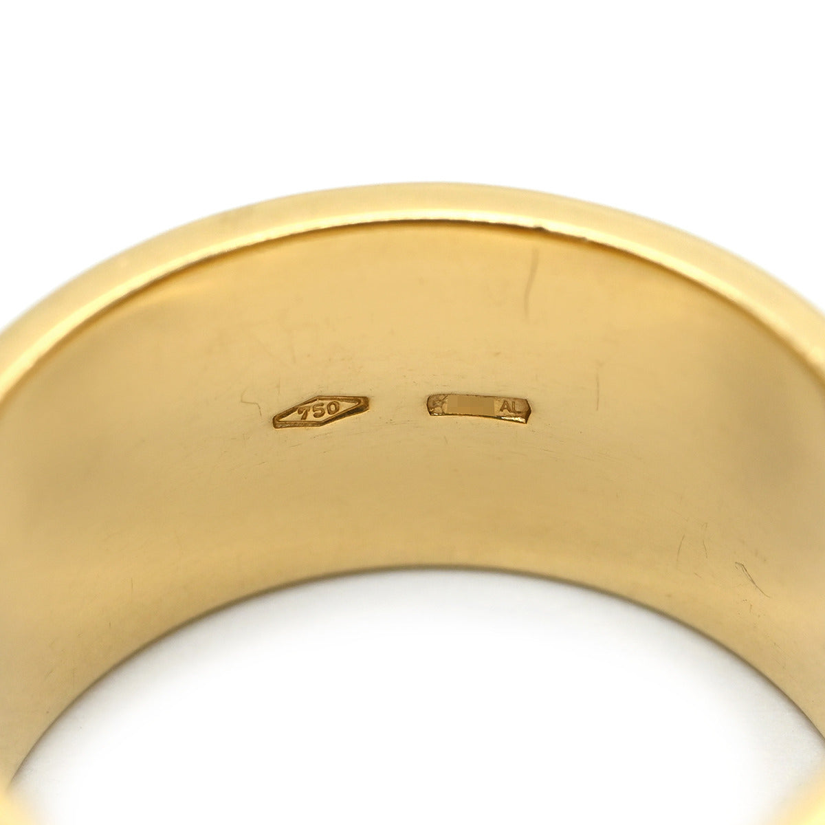 グッチ GUCCI アイコン ワイド イエローゴールド リング 指輪 K18YG