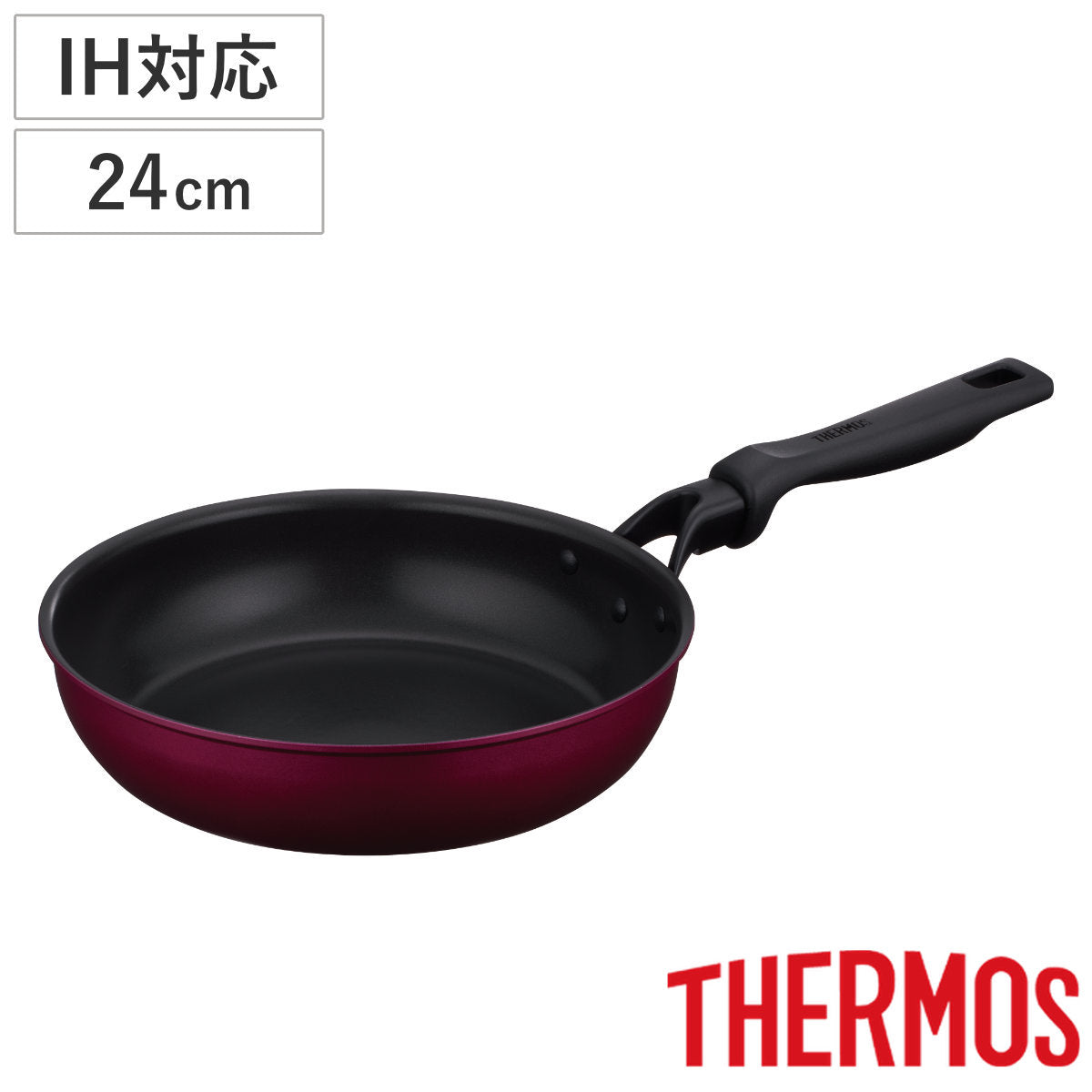 サーモス フライパン 24cm IH対応 深型 PFOAフリー デュラブルシリーズ