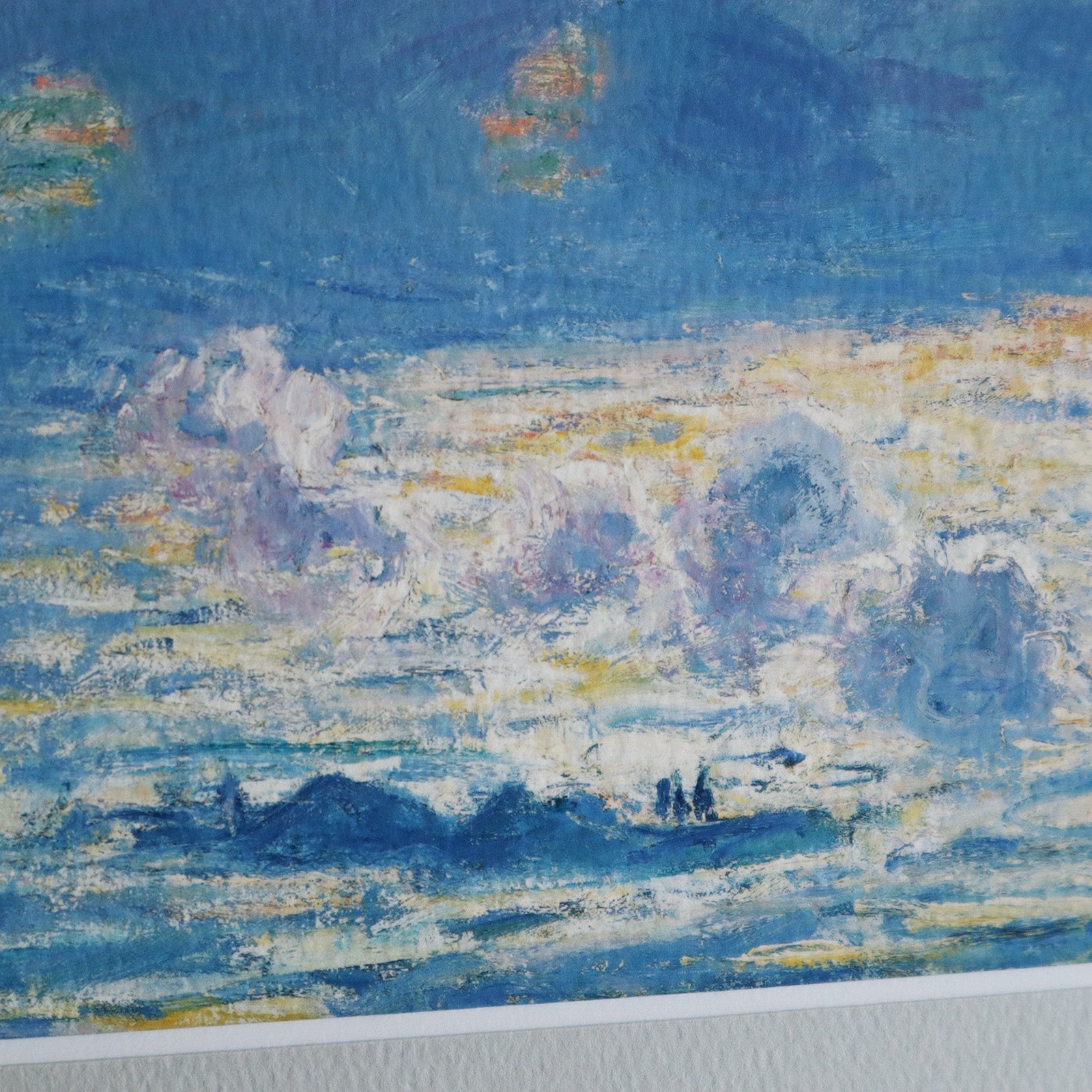 クロード・モネ 「ウォータールー橋」アートポスター（フレーム付き