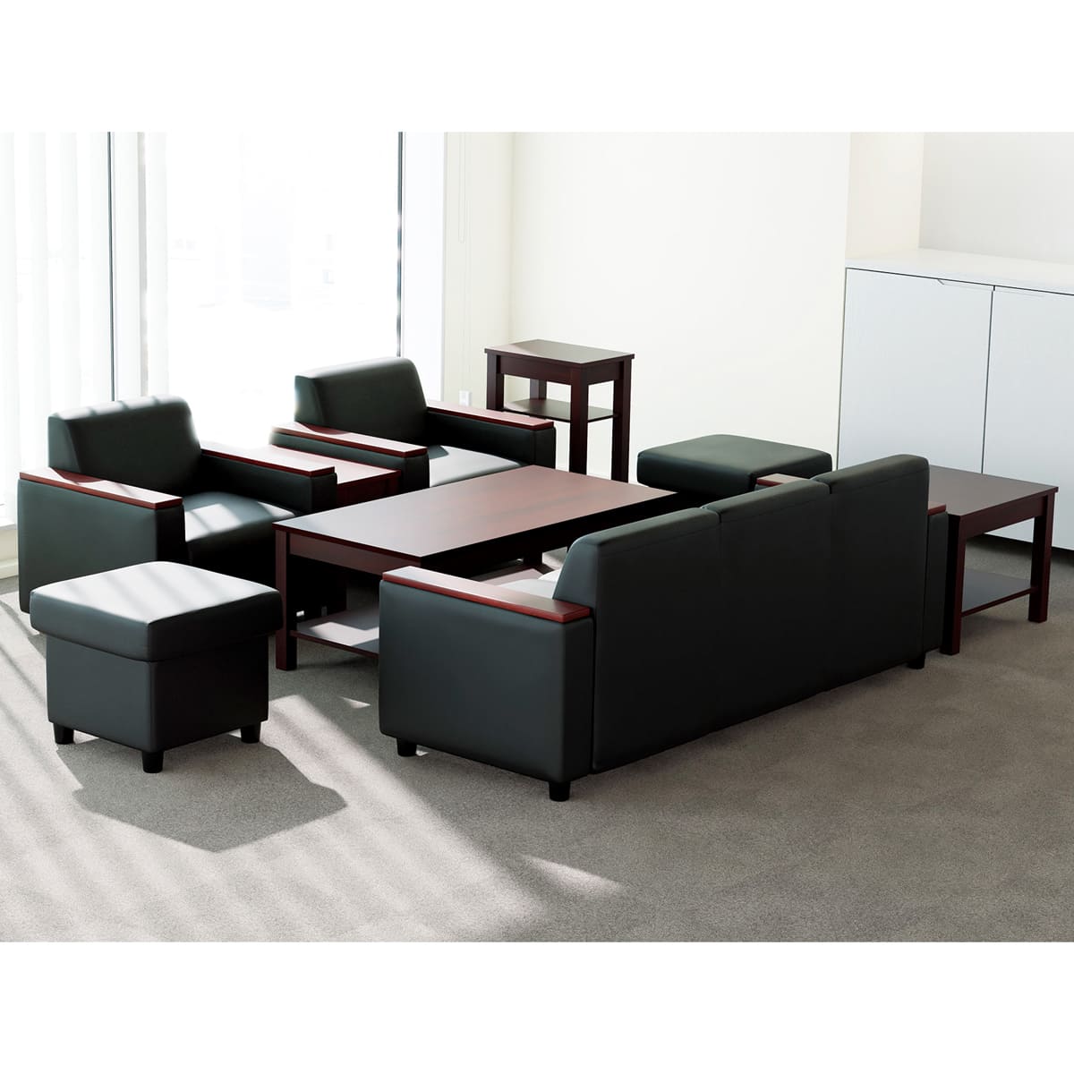 トレッタ ビニールレザー張り 応接セット｜アイコ（AICO）