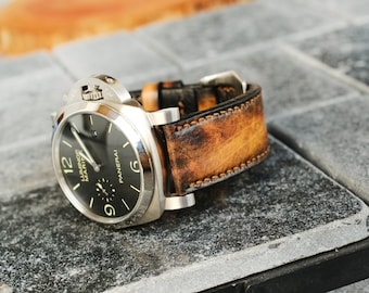 パネライ オフィチネ ウォッチ用ラバーストラップ - 20/22/24/26 mm