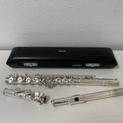 Yamaha YFL-31 Sterling Silver Flute Head Tube Silver w/Case Japan