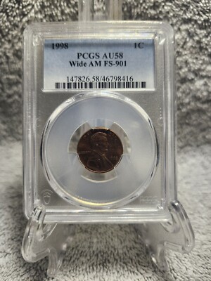 1998 Lincoln Cent Wide AM FS-901 PCGS Au58 Pcgs | eBay