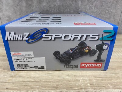 USED VERY Rare Kyosho MINI-Z Racer readyset Ferrari 575 GTC RED